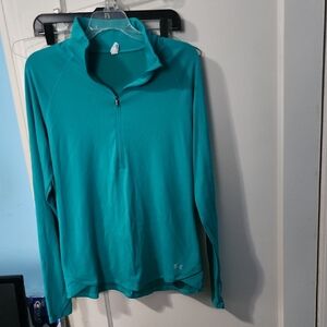 Under Armour Aqua Blue Half-Zip Top